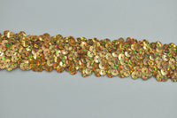 Sequin Gold Sparkle 3 Row 1