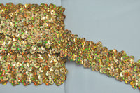 Sequin Gold Sparkle 3 Row