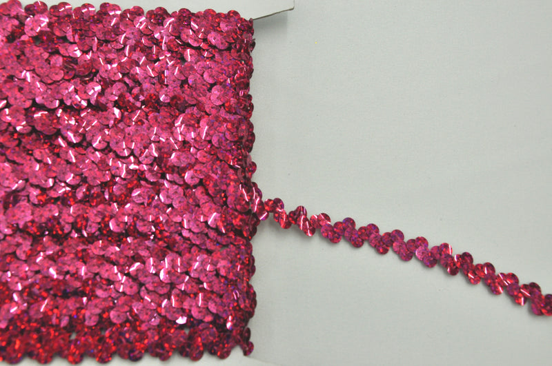 Sequin Pink Sparkle 1 Row