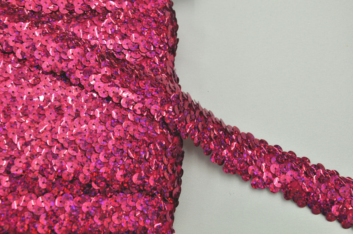 Sequin Pink Sparkle 3 Row