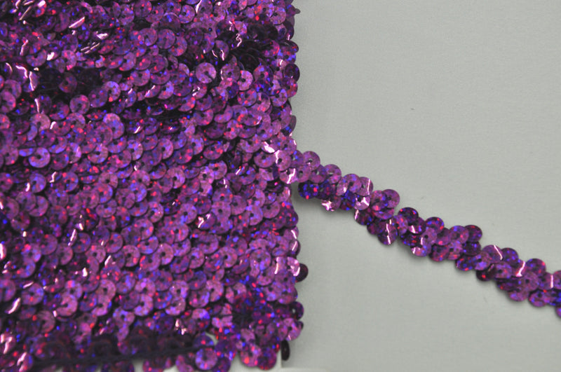 Sequin Purple Sparkle 1 Row