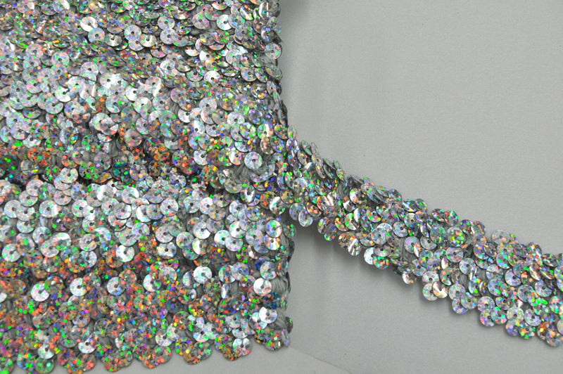 Sequin Silver Sparkle 3 Row