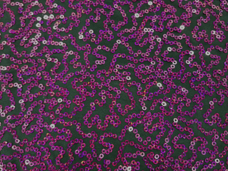 Sequin Swirl Cerise