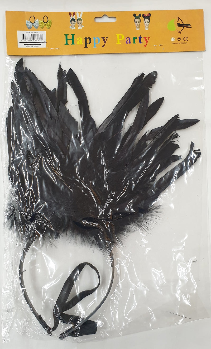 Showgirl Headband Black