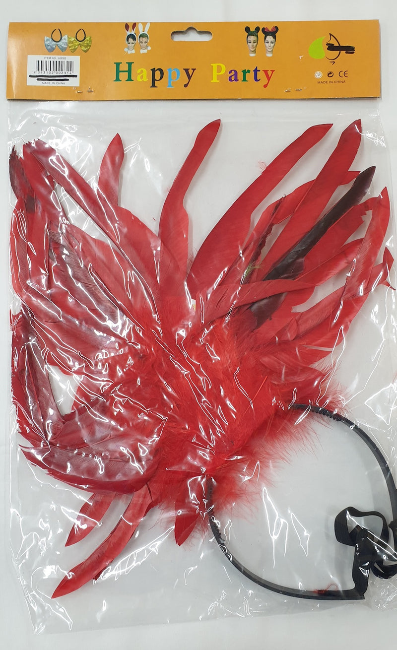 Showgirl Headband Red