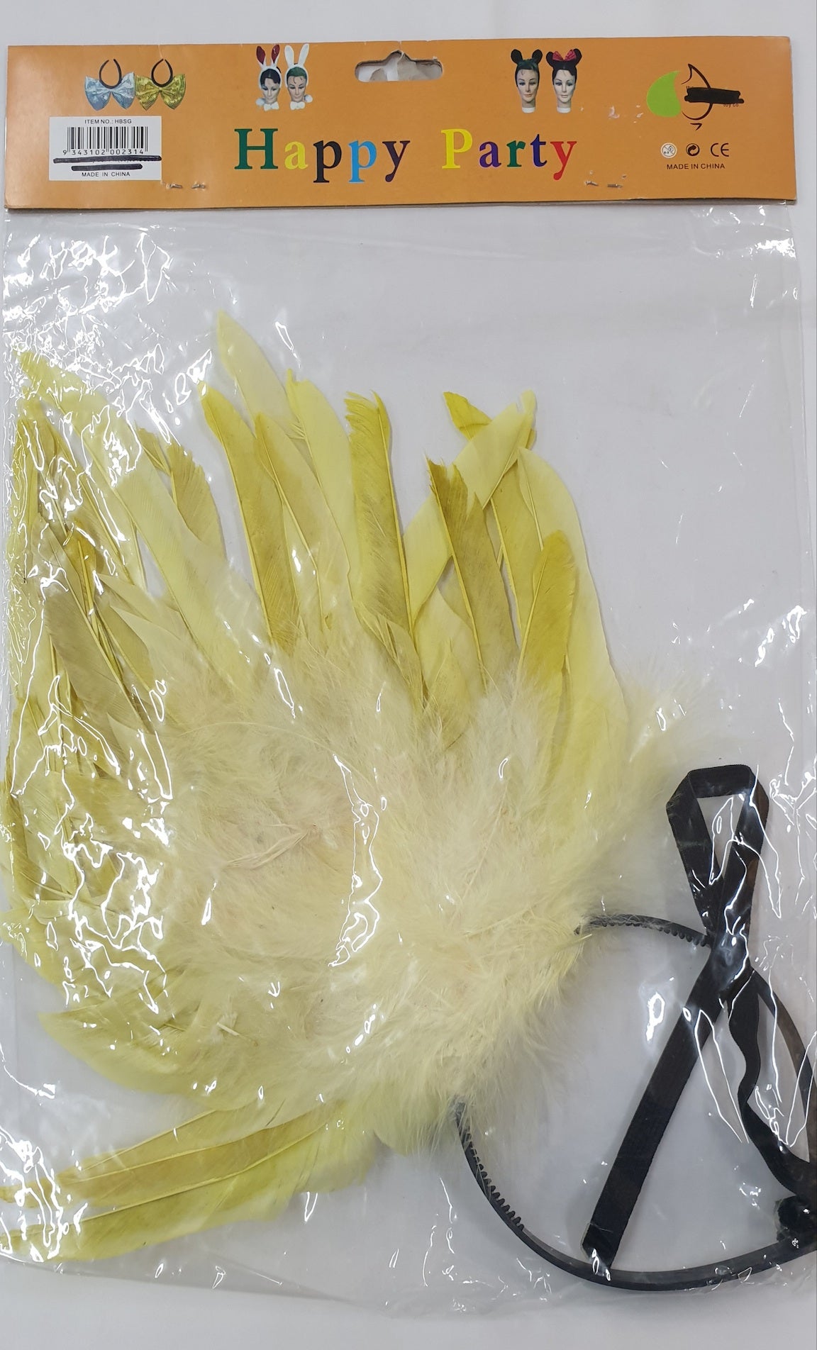 Showgirl Headband Yellow