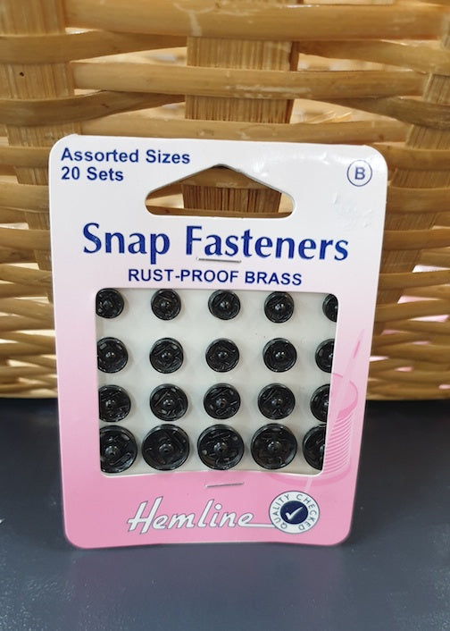 Snap Fasteners Black