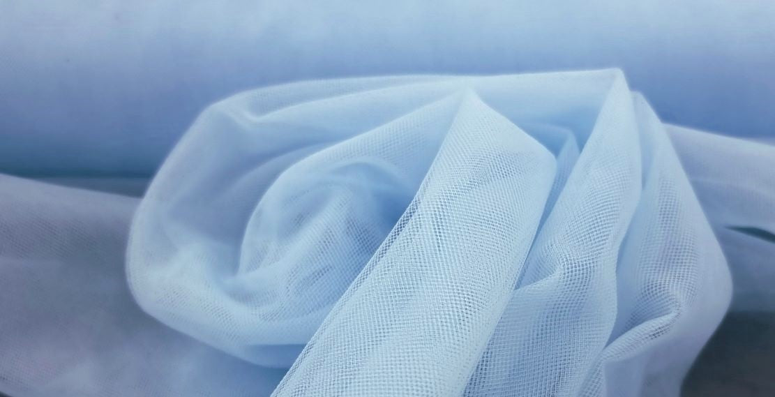 Soft bridal tulle baby blue