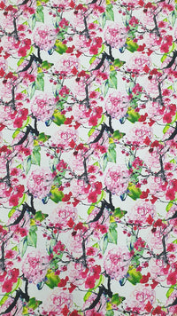 Stretch Cotton Enchanted Garden 1