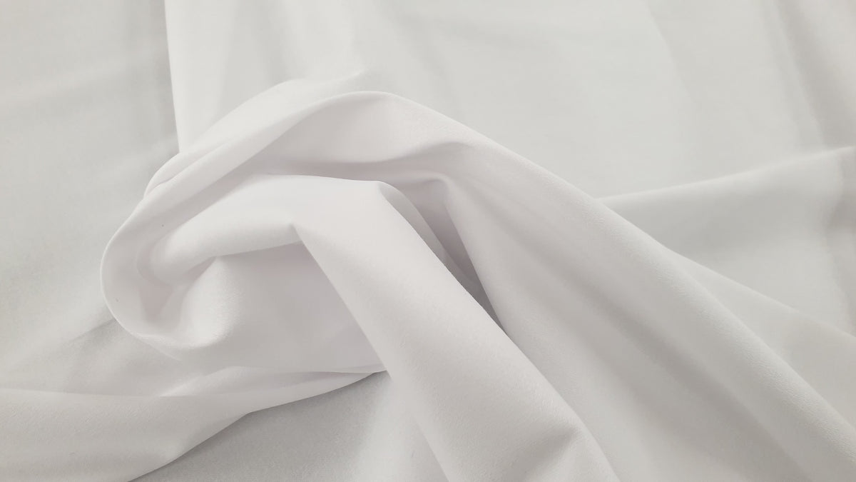 Stretch Cotton Sateen White