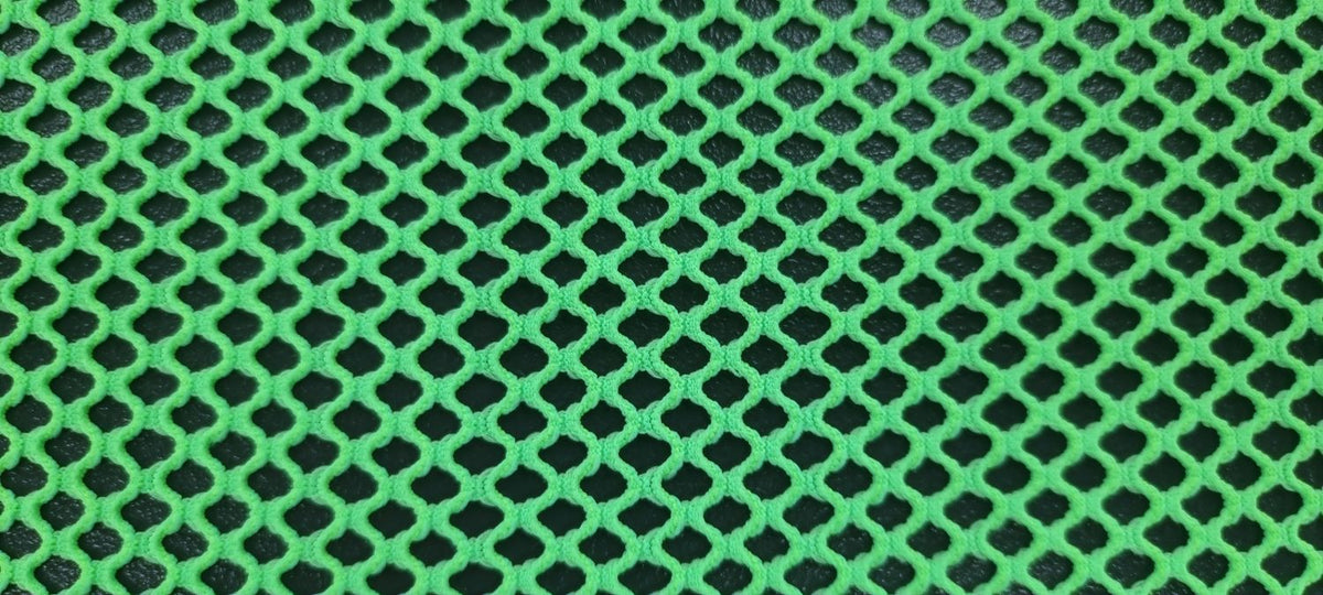 Stretch Fishnet Mesh Neon Green