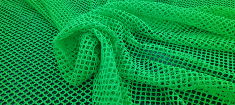 Stretch Fishnet Mesh neon green 3