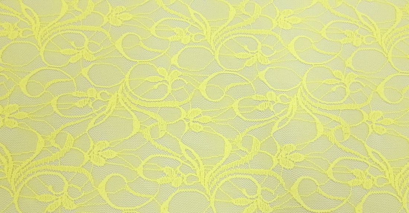 Stretch Lace Belle Lemon