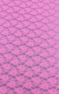 Stretch Lace Majesty Hot Pink 1