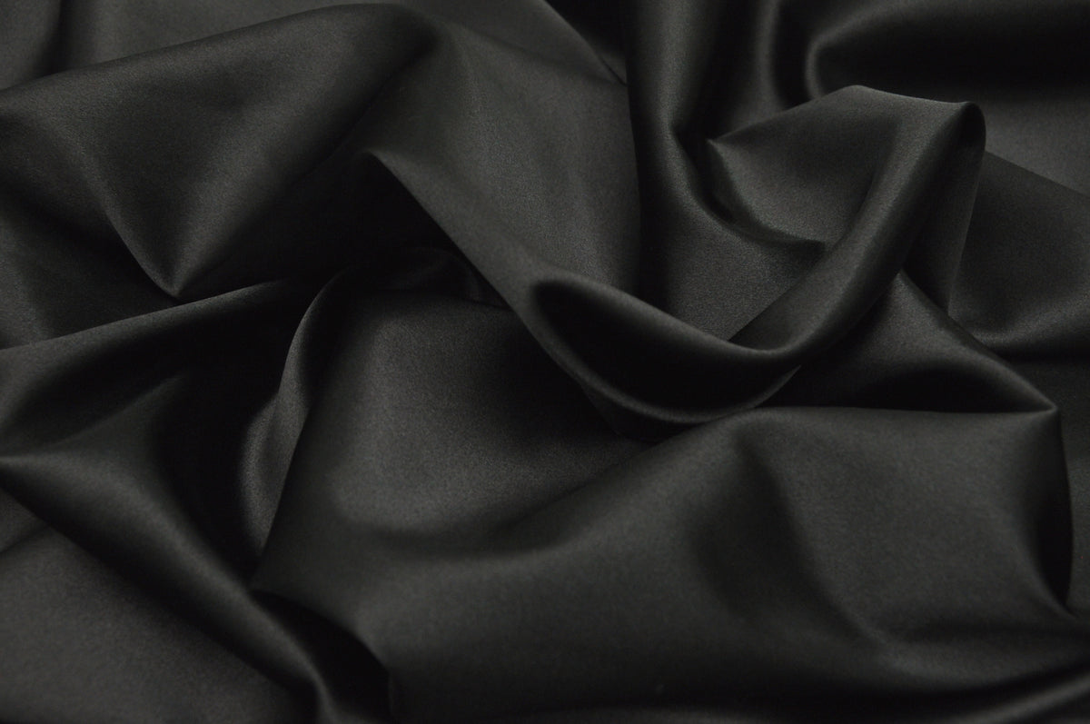 Stretch Satin Black