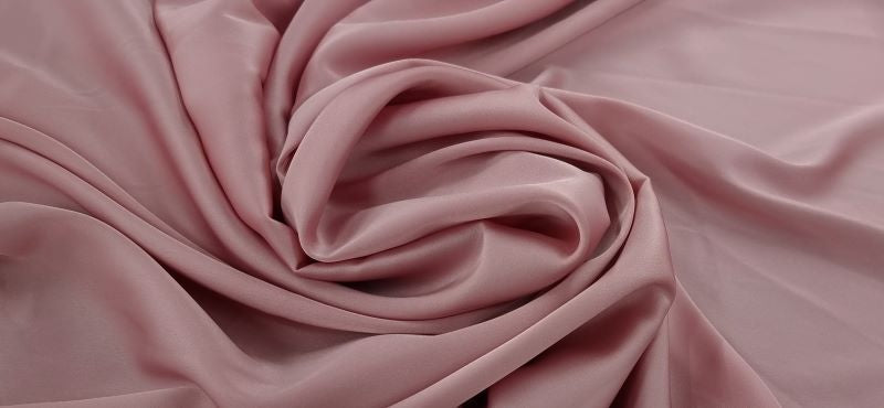 Stretch Satin Chiffon Blush