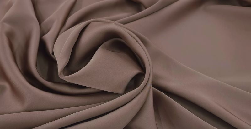 Stretch Satin Chiffon Latte