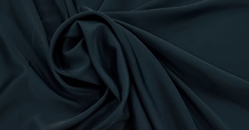 Stretch Satin Chiffon Petrol