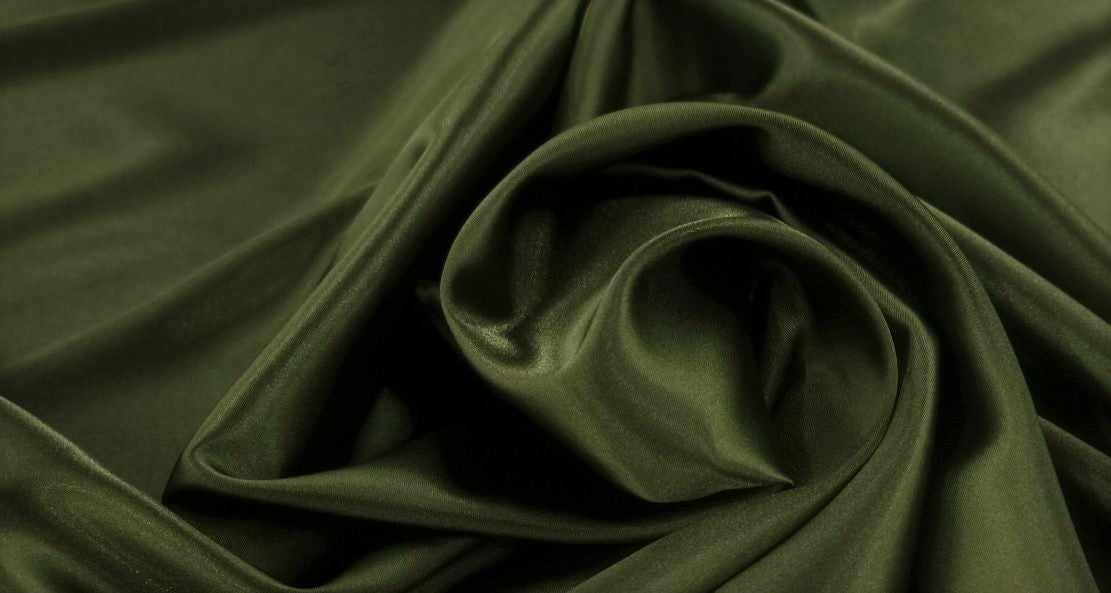 Stretch Satin Khaki