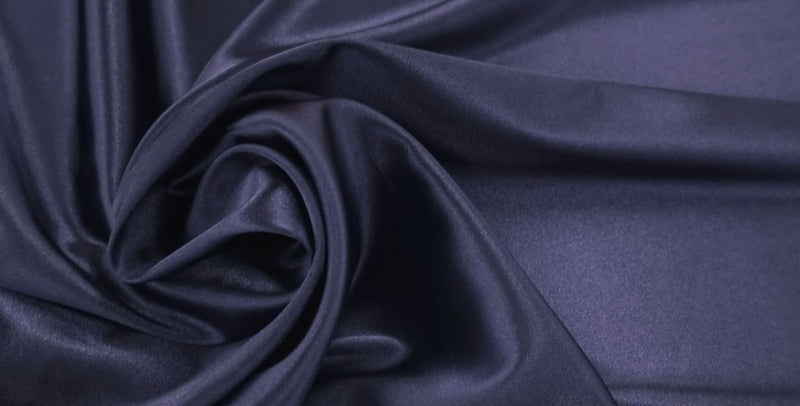 Stretch Satin Navy