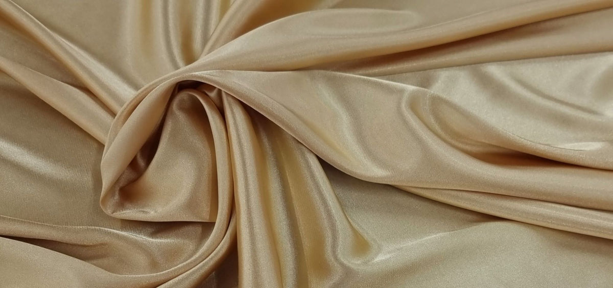 Stretch Satin Old Gold