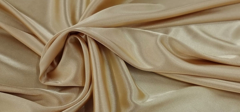 Stretch Satin Old Gold