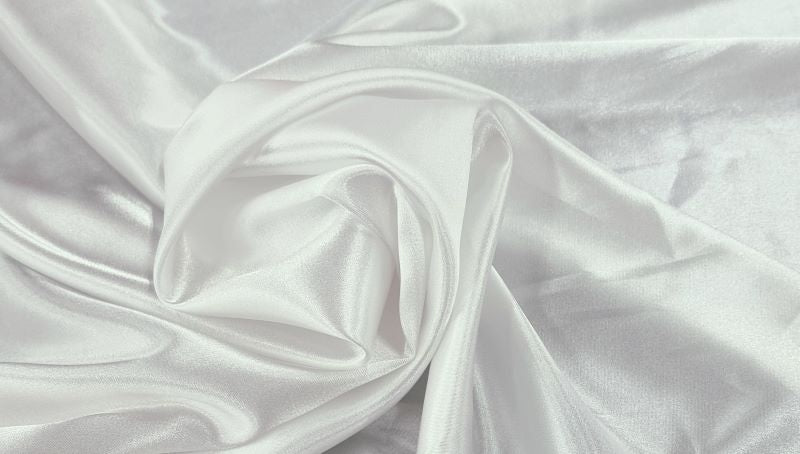 Stretch Satin White