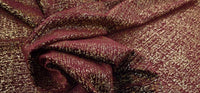 Stretch Velvet Mirage Burgundy Gold 2