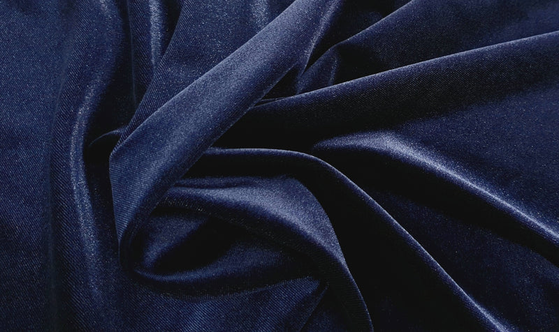 Stretch Velvet Navy