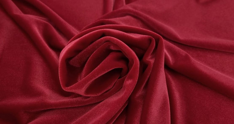 Stretch Velvet Red