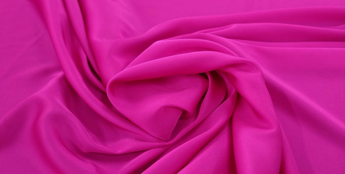 Stretch chiffon neon pink