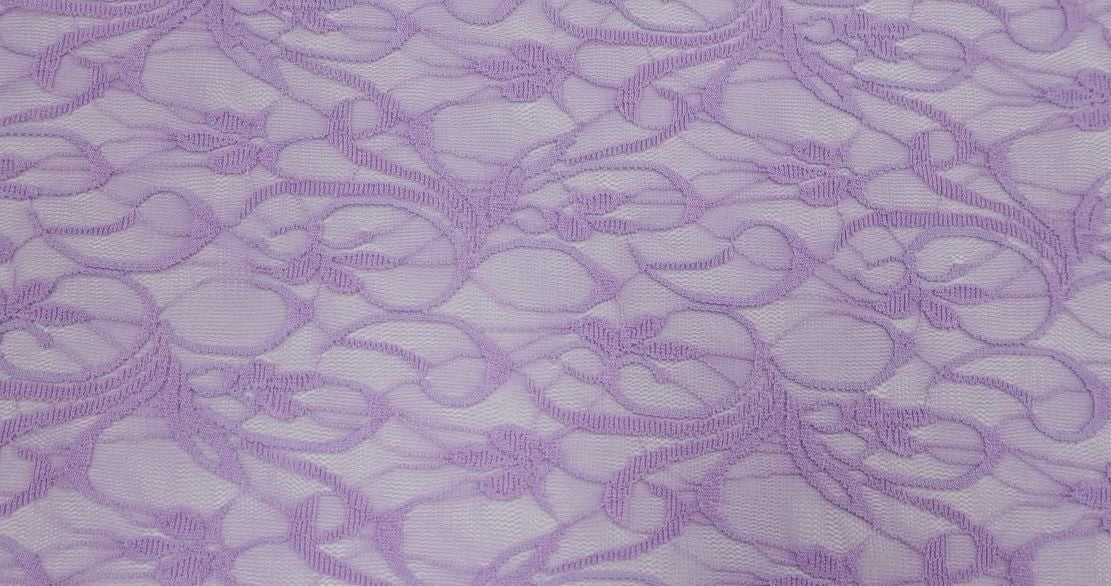 Stretch lace belle lilac