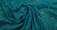 Stretch lace belle teal 3