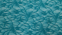 Stretch lace belle teal