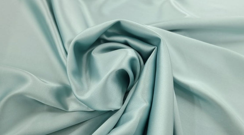 Stretch satin blue mint