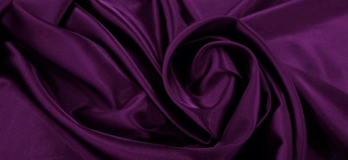 Stretch satin plum