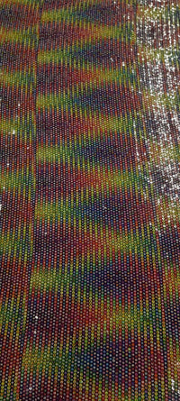 Stretch sequin rainbow stripes 1