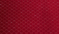 Stretch velvet diamond red