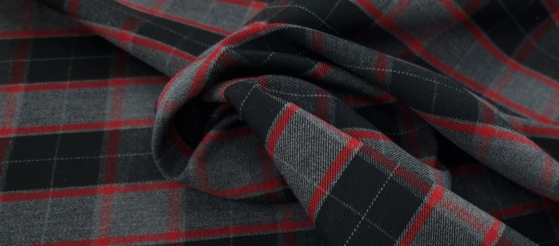 Suiting Smoke Tartan 2