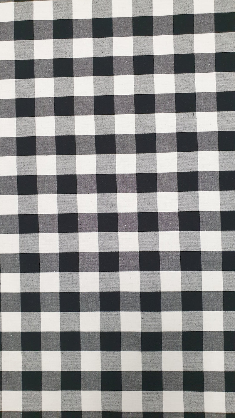 Tablecloth Check Black2