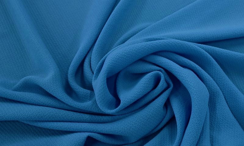 Textured Polyester Capri Blue