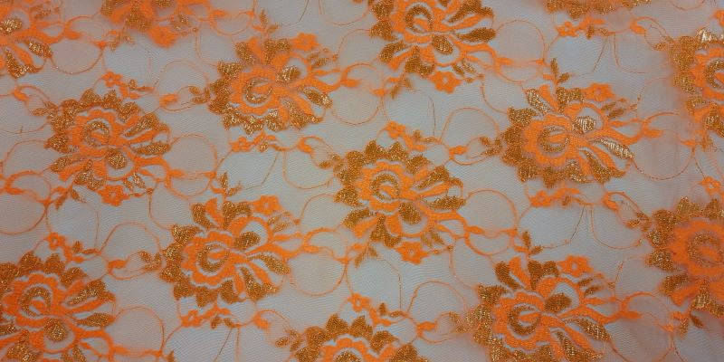 Whisper Lace fluoro orange 2