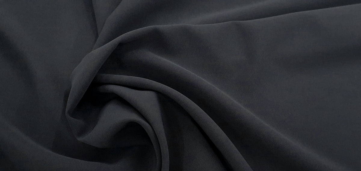 Woven Polyester Spandex Charcoal