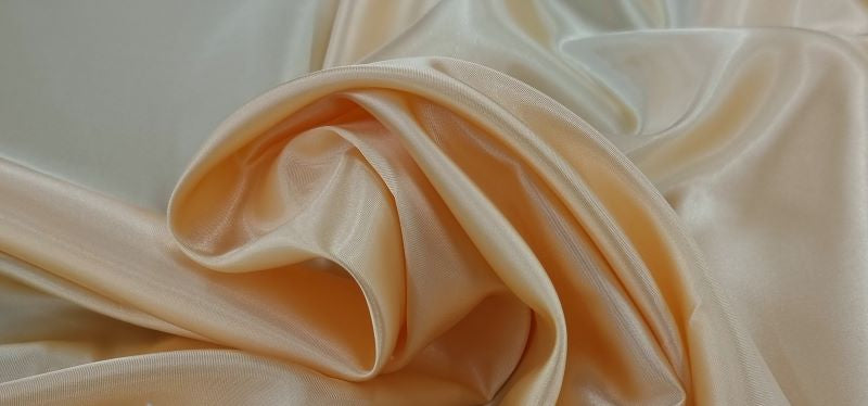 satin acetate lining peach