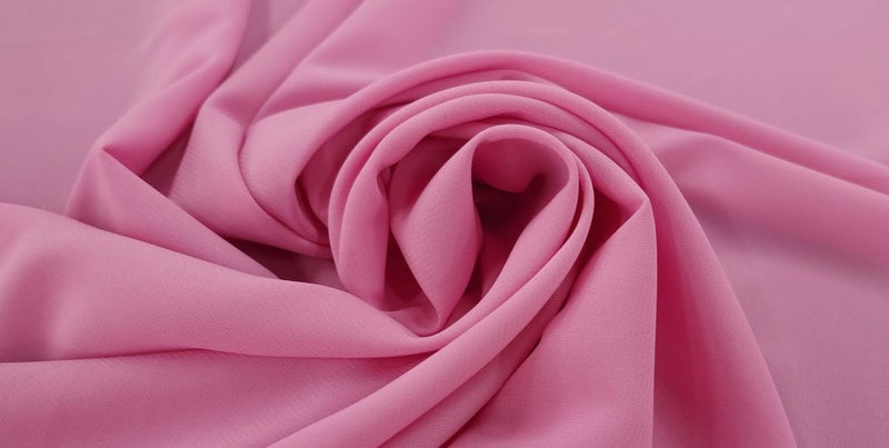 stretch chiffon pink