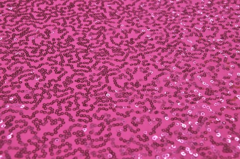 Stretch Sequin Swirl Hot Pink | DK Fabrics