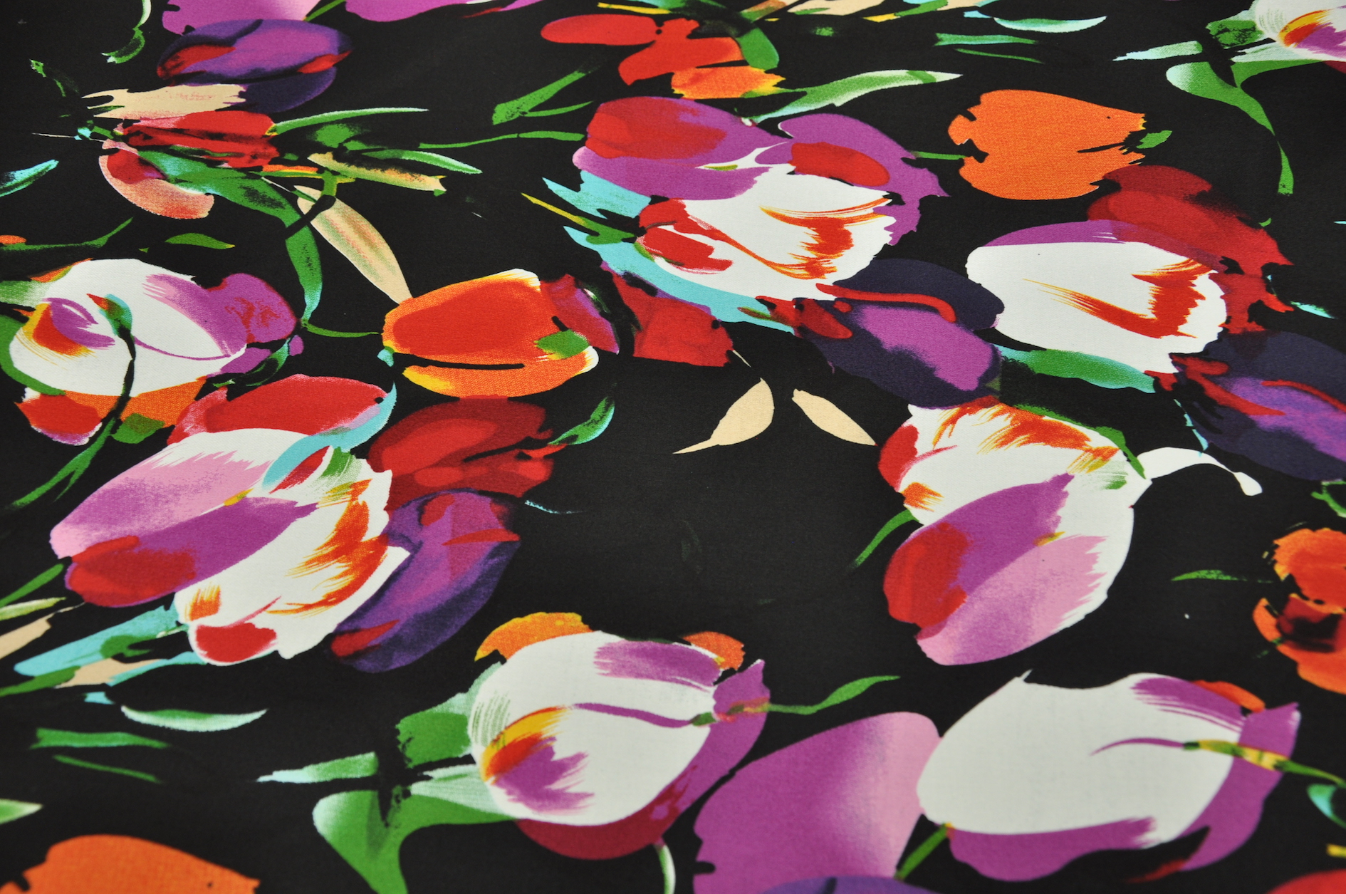 Stretch Cotton Tulips | DK Fabrics