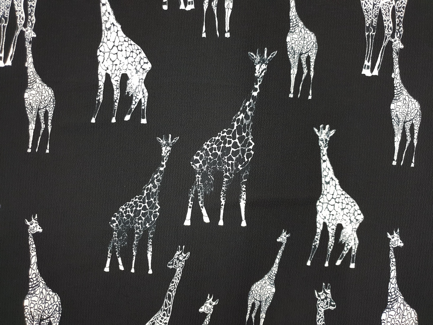 Printed Polyester Giraffes | DK Fabrics