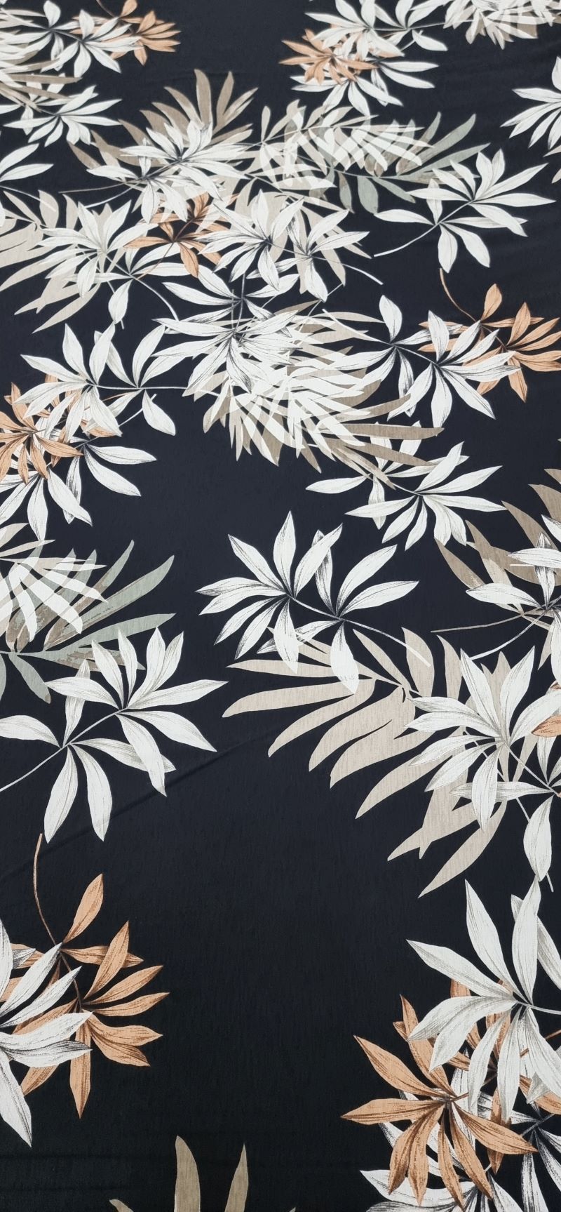 Printed Knit Autumn Leaves | DK Fabrics