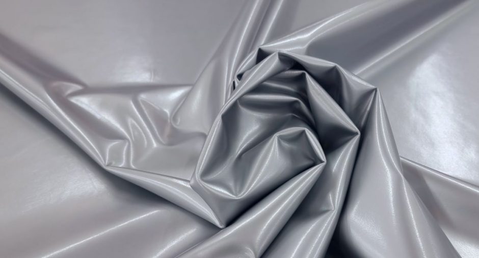 Stretch PVC Fabric: Silver